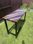 Black walnut and epoxy twin bar leaner Carousel 7