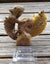 Large Cleonisceras AMMONITE, polished and carved (348g /app: 12cm diam).Super! Carousel 14