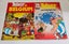 2 vintage soft cover Asterix Comics. Asterix in Belgium & Asterix & Caesars Gift Carousel 1