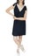 Whistle • NEW WITH TAGS - TIE SHOULDER DRESS - BLACK • Size 8 Carousel 1
