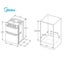 Midea Double Wall Oven 35L top and 70L Bottom Carousel 1