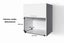 Microwave Cabinet Rome white glossy Carousel 3