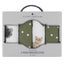 4pc Living Textiles Infant Baby Cotton Wash Cloths Forest Retreat Olive Dots Carousel 4