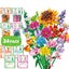 Valentines Day Gifts 24 Packs Flower Bouquet Building Blocks Artificial Wildflow Carousel 6