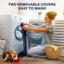 Dogs Electric Heating Pet Bed Blanket Thermal Mat Protection Temperature Display Carousel 6