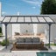 4360 L x 2550 W Aluminium Canopy, Patio cover, Carport, Lean To Pergola,8mm Roof Carousel 3