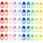 20/50pcs Mixed Color Plastic Resin Safety Pins Small Clip Locking Stitch Carousel 3