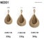 Elosung Khaki 3 Piece Wall Mounted Cotton Rope Storage Baskets Large Medium And Carousel 2