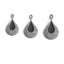 Elosung Grey 3 Piece Wall Mounted Cotton Rope Storage Baskets Large Medium And S Carousel 1