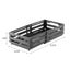 Elosung Grey Foldable Storage Crates Portable Outdoor Collapsible Box For Home A Carousel 2