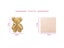 30x30cm Coral Velvet Fleece Bear Hand Towel With Bag Absorbent Face Hand Towel Carousel 5