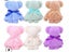 30x30cm Coral Velvet Fleece Bear Hand Towel With Bag Absorbent Face Hand Towel Carousel 8