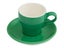 180ml Tulip Coffee Cup & 14cm Saucer - Green, Glazed Porcelain Carousel 1