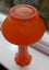 Bright Orange Mottled with White RETRO Vase Scalloped Top Carousel 2