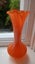 Bright Orange Mottled with White RETRO Vase Scalloped Top Carousel 4