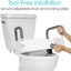 2 in 1 Raised Toilet Seat with Removable Padded Arms, Standard Seat Carousel 3