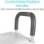 2 in 1 Raised Toilet Seat with Removable Padded Arms, Standard Seat Carousel 5