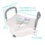 2 in 1 Raised Toilet Seat with Removable Padded Arms, Standard Seat Carousel 8