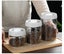 Glass Coffee Canister with Airtight Seal for Tea & Beans Storage - White Carousel 5