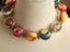 Vintage French Designer Artisan Choker Large Pop Art Post Modern Beads Carousel 4