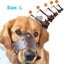 Dog Muzzle Dog Mask dog mouth cover Adjustable Breathable PU Leather Size L Carousel 1