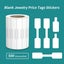 NEW 500Pcs/Roll Rectangle Jewelry Tags Roll for Necklace Earring Price Identify Carousel 3