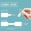 NEW 500Pcs/Roll Rectangle Jewelry Tags Roll for Necklace Earring Price Identify Carousel 4