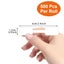 NEW 500Pcs/Roll Rectangle Jewelry Tags Roll for Necklace Earring Price Identify Carousel 5