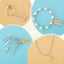 NEW 500Pcs/Roll Jewelry Price Tags Self Adhesive Jewelry Price Labels Blank Tags Carousel 7