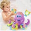 Bath Toys Baby Octopus Kids Infant Toddlers 5 Rings Learn cast Circle Toys Carousel 1