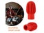 2pcs Silicone Drum Stick Head Rubber Sleeve Drumstick Mute Damper Drum Silent Carousel 7