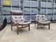 !! X 2 "Hunter Chair", Torbjorn Afdal, Backhouse" chairs. 1960s !! retro Carousel 4