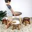 Kids Wooden Table + 2 Stool Set Lion Design MANGO TREES Timber Children Furnitur Carousel 5