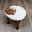 Kids Wooden Table + 2 Stool Set Lion Design MANGO TREES Timber Children Furnitur Carousel 6