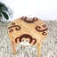 Kids Wooden Table + 2 Chairs Set Monkey Design Carved Timber Children Furniture Carousel 6