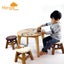 Solid Wood Kids Table Toddler Study Dining MANGO TREES Round Children Desk Carousel 3