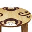 Wood Kids Table Todler Study Play Desk Cartoon Monkey Children Furniture Carousel 4