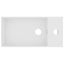 vidaXL Bathroom Sink with Overflow Ceramic Matt White Carousel 3