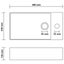 vidaXL Bathroom Sink with Overflow Ceramic Matt White Carousel 7