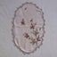 Vintage Hand Embroidered Doily Old Linen Placemat Carousel 9