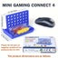 New CONNECT 4 Board Game Portable Foldable Chess Puzzle 5.2 Inch Carousel 7