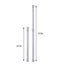 2 Pcs Tension Rods, Cupboard Bars Tensions Rod Curtain Rod 15.7" To 27.5"(approx Carousel 1