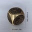 PTN Brass Dice Large Fidget Spinner With 6 Sides Toy Gift - NEW Carousel 4