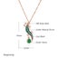 Kinel Hot Green Natural Zircon Lizard Pendant Necklace Carousel 4