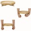 NEW Home Foldable Sofa Armrest Tray Wooden Disc Tray Sofa Armrest Carousel 7