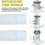 4 Pack Pool Pump Replacement Hose for Above Ground Pools White Carousel 5