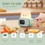 Mini Timer Clock Toaster Lamp Cute Night Light for Kids Green Carousel 4