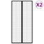Insect Door Curtains 2 Pcs With Magnet Blocks Black 220X100 Cm Toalni Carousel 8