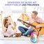 Mini Karaoke Machine with 2 Microphones Karaoke Gifts for Boys Girls Pink Carousel 3