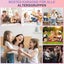 Mini Karaoke Machine with 2 Microphones Karaoke Gifts for Boys Girls Pink Carousel 5